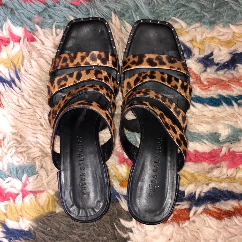 COPY - Size 8 Freda Salvador Leopard Sandals